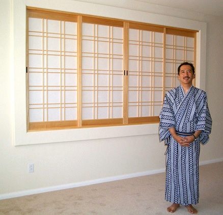 Part room divider and part pass-through shoji screens