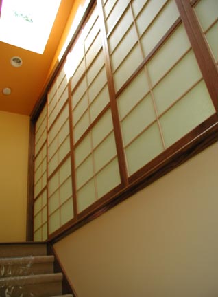 Below is the view looking up the stairs