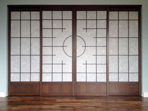 Custom Shoji screen closet doors